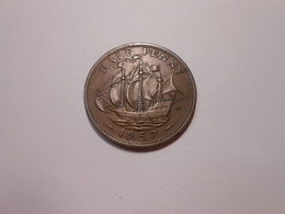Grossbritannien  Half Penny  1957  Queen Elizabeth Ll - LV Ss - C. 1/2 Penny