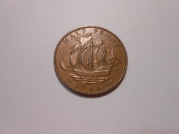 Grossbritannien  Half Penny  1966  Queen Elizabeth Ll - LV Ss - C. 1/2 Penny