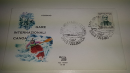 CANOA Gare Internazionali Campionati Mondiali Sport Sports Game Games Italia 1972 Fossano Cuneo Annullo Cancel - Kanu