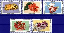 CAMBODIA, 2004, FLORA, FLOWERS, YV#1955-59, MNH - Autres