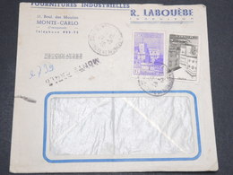 MONACO - Enveloppe Commerciale En Recommandé Provisoire Pour Courbevoie En 1946  - L 14150 - Lettres & Documents