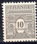 FRANCE 1944: 10c Gris "Arc De Triomphe" N° 621** - 1944-45 Triomfboog