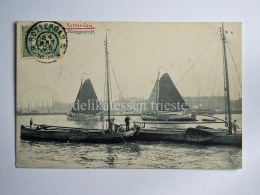 OLANDA HOLLAND Rotterdam Maasgezicht Boat Ship Fisherman AK Old Postcard - Rotterdam