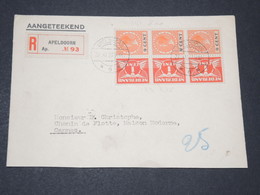 PAYS BAS - Enveloppe En Recommandé De Apeldoorn Pour La France En 1927 , Affranchissement Plaisant - L 14249 - Brieven En Documenten
