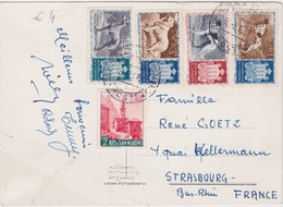 SAN MARINO  1957 CARTE POSTALE - Storia Postale
