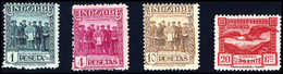 1-10 Pta. Und Eilmarke, Je Zhg. L14, Tadellos Postfrisch.<br/><b>Katalogpreis: 330,-</b> (Michel: 24/26A,27A) - Altri & Non Classificati