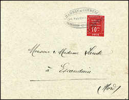 Beleg 10 C., Tadellose EF Auf Gef. Brief Mit Ovalem Stempel Der Handelskammer Von Valenciennes. Selten. (Michel: 127) - Otros & Sin Clasificación