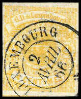 Gest. 4 C., Frisches Luxusstück Mit Gestochen Klarem K2 LUXEMBOURG, Sign. FSPL.<br/><b>Katalogpreis: 220,-+</b> (Michel: - Altri & Non Classificati