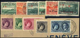 Gest. 1921/28, Sieben Sauber Gestplt. Gedenk- Bzw. Wohlfahrtsserien.<br/><b>Katalogpreis: 386,-</b> (Michel: 137/212ex) - Altri & Non Classificati