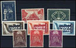 ** Montanunion Sowie Europa 1956/57, Drei Tadellos Postfr. Serien.<br/><b>Katalogpreis: 380,-</b> (Michel: 552/57,572/74 - Autres & Non Classés