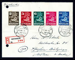 Wiederaufbau, Serie Auf Frischem R-FDC (Umschlag Gelocht Und Bug).<br/><b>Katalogpreis: 500,-</b> (Michel: 558/62) - Autres & Non Classés