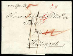 1801, "von Gratz" Sowie Roter L2 FRANCFORT PAR COBLENCE Auf Kleinem Luxusbrief Nach Frankreich. - Other & Unclassified