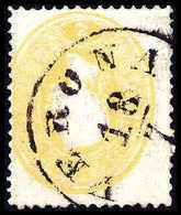 Gest. 2 Kr., Farbfrisches Exemplar Mit Seltenem LV-K1 VERONA. Kl. Mgl., Fotobefund Ferchenbauer (Fe. 800,-). (Michel: 18 - Other & Unclassified