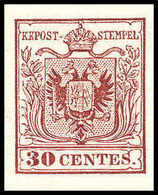 * 30 Cmi., Neudruck 1866, Ungebr. Luxusstück, Fotobefund Babor.<br/><b>Katalogpreis: 320,-</b> (Michel: 4NDI) - Other & Unclassified