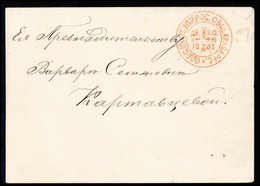 Beleg 1881, Rotes Kreuz Odessa, Seltener Gebrauchter Umschlag Mit Rotem K2. - Other & Unclassified