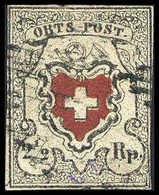 Gest. 2½ Rp. Ortspost, Mit KE, Farbfrisch Und Sauber Gestplt., Etwas Fehlerhaft, Sign. Kimmel BPP. (SBK 14I)<br/><b>Kata - Autres & Non Classés