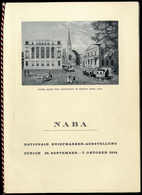 ** NABA-Geschenkheft, Offizielles Geschenkheft Zur NABA 1934 Auf Büttenpapier  Mit Rot/weißer Karte, Innen Gedruckte Wid - Altri & Non Classificati