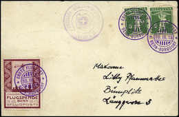 Beleg Bern - Burgdorf 50 C., Zwei Geflogene Briefe Mit Violettem SST Und Zusatzfrankatur (kl. Mgl.). (Michel: III(2)) - Other & Unclassified
