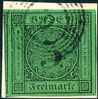 Briefst. 3 Kr., Außergewöhnlich Breit Geschnittenes Luxus-Bfstk. Mit Stempel "6" ALTBREISACH. (Michel: 6) - Other & Unclassified