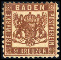 * 9 Kr., Besonders Tieffarbiges, Ungebr. Kab.-Stück, Fotoattest Bühler.<br/><b>Katalogpreis: 700,-</b> (Michel: 20c) - Altri & Non Classificati