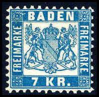 * 7 Kr., Plf. II, Ungebr. Kabinettstück.<br/><b>Katalogpreis: 100,-</b> (Michel: 25II) - Other & Unclassified