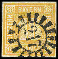 Gest. 18 Kr., Frisches Kab.-Stück Mit Schönem MR "217".<br/><b>Katalogpreis: 240,-</b> (Michel: 7) - Other & Unclassified