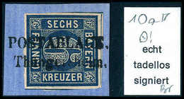 Briefst. 6 Kr., Tieffarbiges Luxus-Bfstk. Mit Klar Und Vollst. Aufges. L2 POSTABLAGE THÜNGERSHEIM, Sign. Brettl. (Michel - Altri & Non Classificati