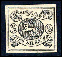 * 1/3 Sgr., Ungebr. Kab.-Stück Mit Vollem Originalgummi, Fotobefund Lange BPP.<br/><b>Katalogpreis: 180,-+</b> (Michel:  - Sonstige & Ohne Zuordnung