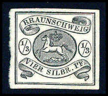 * 1/3 Sgr., Breitrandiges, Ungebr. Kabinettstück.<br/><b>Katalogpreis: 180,-</b> (Michel: 5) - Other & Unclassified