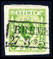 Briefst. 5 Sgr., Kab.-Briefstück, Sign. Kosack.<br/><b>Katalogpreis: 250,-</b> (Michel: 9a) - Other & Unclassified
