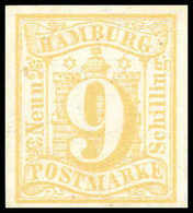 O. Gummi 9 Sch., Ungebr. Kab.-Stück O.G., Sign. Bühler.<br/><b>Katalogpreis: 150,-</b> (Michel: 7) - Other & Unclassified