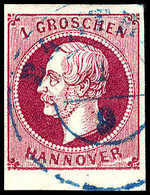 Gest./Beleg Plattenbruch: 1 Gr., Abart: Plattenbruch Rechts Unten Unter "VER" Von "HANNOVER", Je Auf Sauber Gestplt. Kab - Other & Unclassified