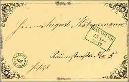 Beleg 1851, 3 Pfg., Frischer Pracht-Umschlag Mit Klarem R3 HANNOVER.<br/><b>Katalogpreis: 350,-</b> (Michel: SU3I) - Autres & Non Classés