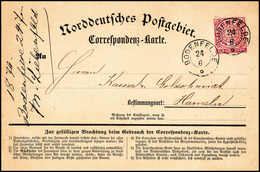 Beleg BODENFELDE, K2 Ideal Auf NDP-Korrespondenzkarte 1 Gr. (Michel: NDP16) - Other & Unclassified