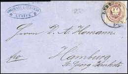 Beleg 1½ Sch., Schöner Blauer Kab.-Brief Mit K2 LUEBECK Nach Hamburg, Sign. Köhler.<br/><b>Katalogpreis: 280,-</b> (Mich - Autres & Non Classés