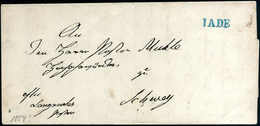 Beleg 1854, IADE, Blauer L1 Ideal Auf Kab.-Brief Nach Schwey. - Autres & Non Classés