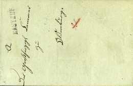 Beleg 1836, RASTEDE, Schwarzer K1 Klar Auf Senkr. Geschriebenem Brief Nach Oldenburg Mit Taxe "2". - Altri & Non Classificati