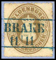 Briefst. 3 Gr., Luxus-Bfstk. Mit Idealem Blauem R2 BRAKE. (Michel: 19A) - Autres & Non Classés