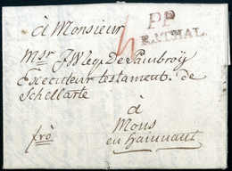 Beleg 1804, PP R.1 THAL, Bräunlich Roter L2 Auf Kl. Kab.-Brief Nach Frankreich. - Autres & Non Classés