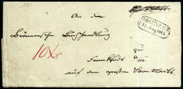 Beleg 1815, COBLENZ F.P., R2 Perfekter Abschlag Auf Gef. Brief Nach Frankfurt/M. Sehr Selten. - Otros & Sin Clasificación