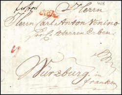 Beleg 1792, CÖLN, Kleiner Roter L1 Vorzüglich Klar Auf Kab.-Brief Nach Würzburg (Hb. 596-2). - Otros & Sin Clasificación