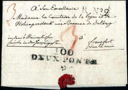 Beleg 1803, "100 DEUX PONTS", L2 Klar Nebst Stempel "R No.2" Auf Miniaturbrief Nach Frankfurt/M. - Other & Unclassified