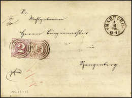 ¼ Sgr. Mit 2 Sgr. Rosa, Frischer, Weißer Prachtbrief, Zentr. Stempel "39" MARBURG. Eine Seltene Frankatur-Kombination. ( - Altri & Non Classificati