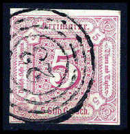 Gest. 5 Sgr., Kabinettstück Mit Klarem Stempel "23" FULDA.<br/><b>Katalogpreis: 300,-</b> (Michel: 18) - Altri & Non Classificati