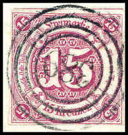 Briefst. 15 Kr., Luxus-Bfstk. Mit Genau Zentr. Stempel "389" LAUSCHA, Sign. Sommer BPP. (Michel: 24) - Other & Unclassified