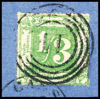 Briefst. 1/3 Sgr., Kab.-Bfstk. Mit Zentr., Geradem Stempel "14" CASSEL.<br/><b>Katalogpreis: 300,-</b> (Michel: 36) - Other & Unclassified