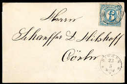 6 Kr., Schöner Weißer Prachtbrief Mit Zentr. Stempel "97" BINGEN. (Michel: 53) - Other & Unclassified