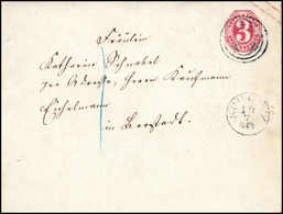 Beleg Ganzsachen: 3 Kr., Pracht-Umschlag Mit Stempel "152" SCHLITZ 10/7 64. (Michel: U14B) - Other & Unclassified
