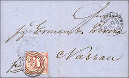 "220" FRANKFURT/SACHSENHAUSEN 18/12 (1866), Ideal Auf Luxusbrief 3 Kr. (Michel: 42) - Sonstige & Ohne Zuordnung