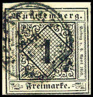 Gest. 1 Kr., Seidenpapier, Gestplt. Prachtstück, Fotobefund Heinrich BPP.<br/><b>Katalogpreis: 300,-</b> (Michel: 1yb) - Other & Unclassified